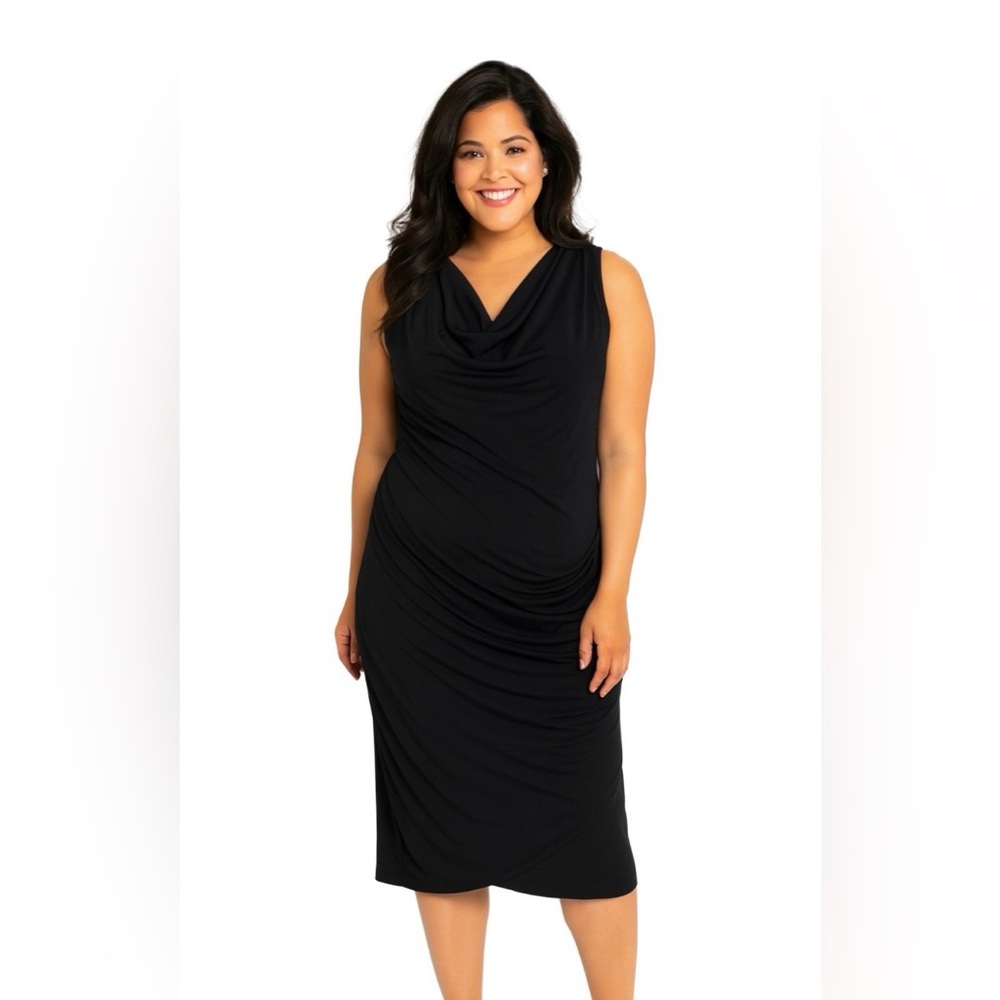 Donna Karan ruched dress
